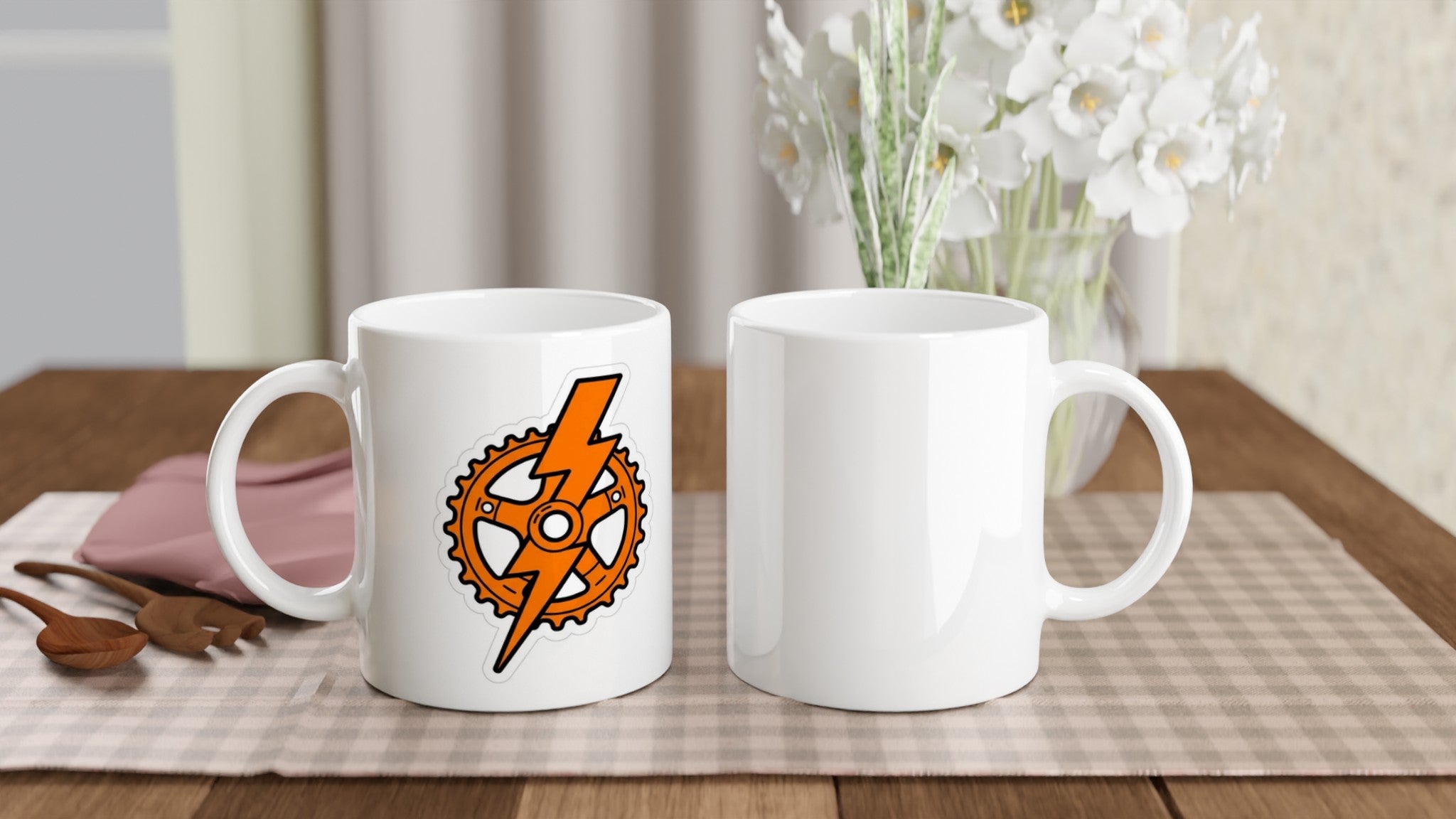 Bolt Sprocket MTB Mug | Mountain Biker Coffee Mug - view 5
