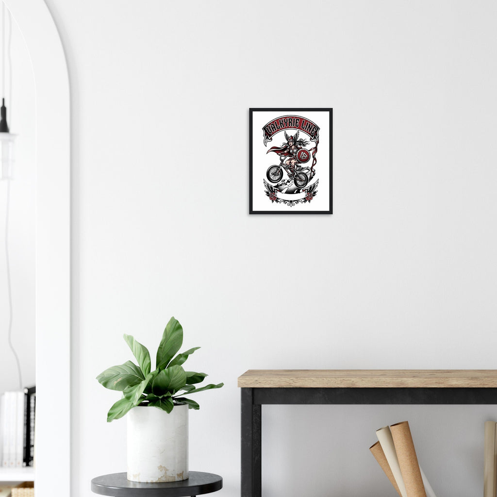 Valkyrie Line Framed Print | Mountain Bike Wall Art - view 9