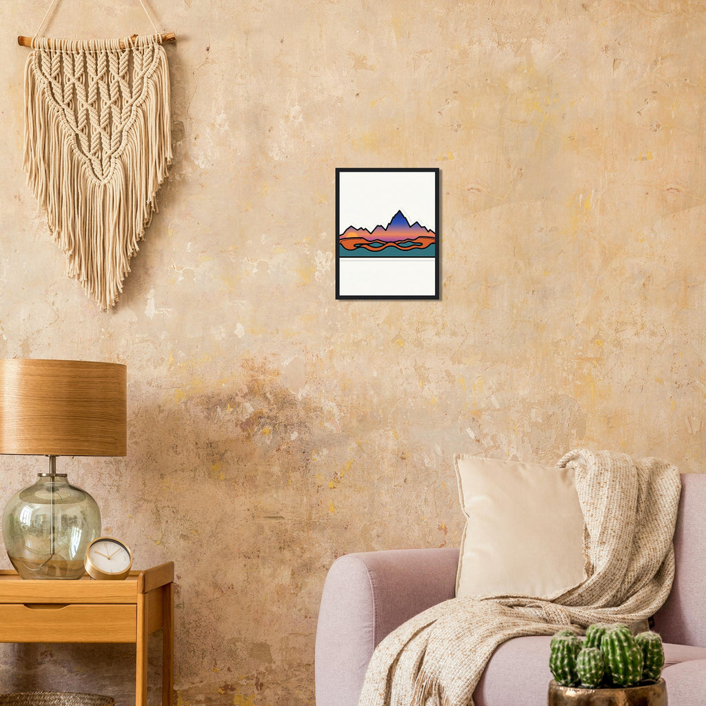 Sunset Ridge Framed Print | Mountain Bike Wall Art - view 6