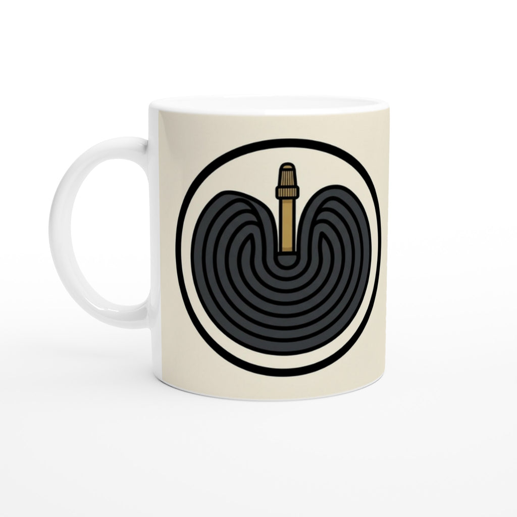 Inner Tube Coil MTB Mug | Mountain Biker Coffee Mug