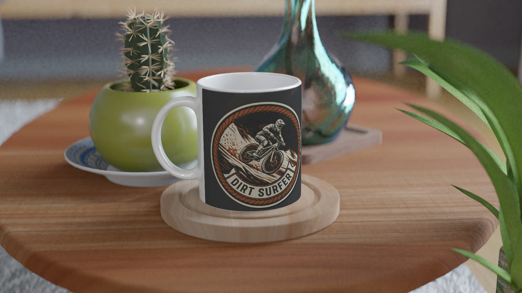 Dirt Surfer Downhill MTB Mug | Mountain Biker Coffee Mug - view 4