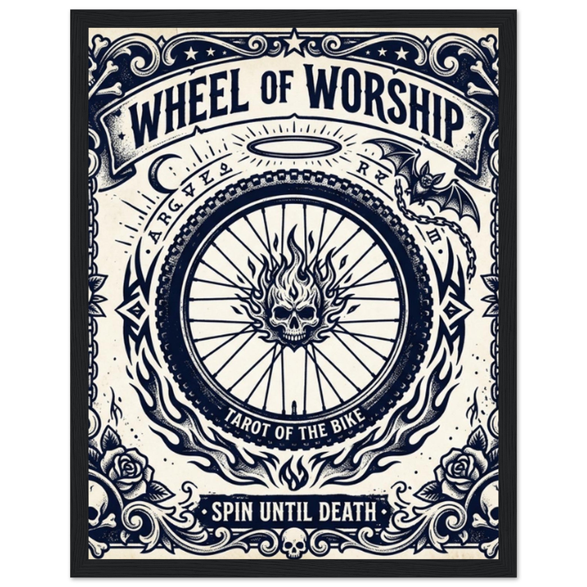 Wheel Of Worship Framed Print | Mountain Bike Wall Art - view 3