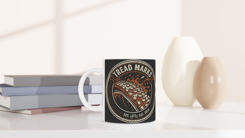 Tread Marks MTB Mug | Mountain Biker Coffee Mug - view 6