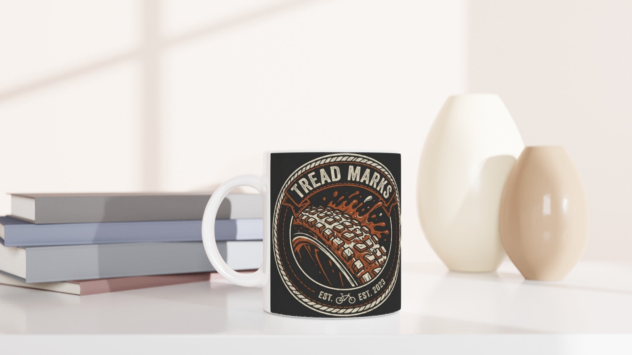 Tread Marks MTB Mug | Mountain Biker Coffee Mug - view 6