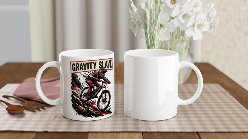 Gravity Slave MTB Mug | Mountain Biker Coffee Mug - view 5