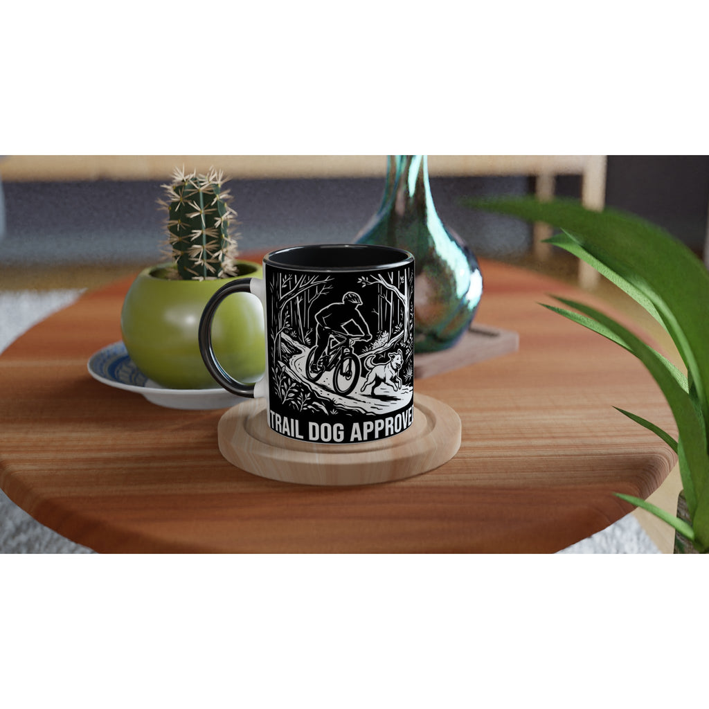 Trail Dog Approved MTB Mug | Mountain Biker Coffee Mug - view 4