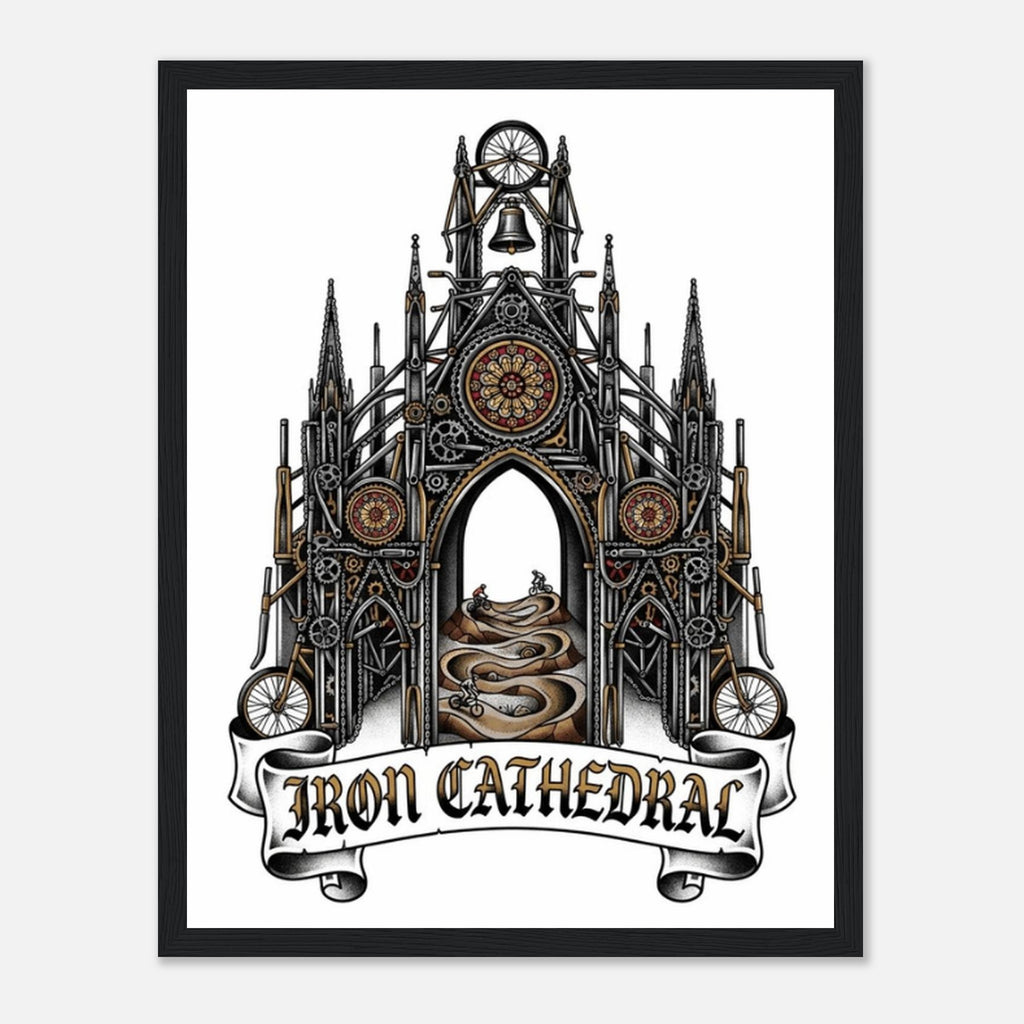 Iron Cathedral Framed Print | Mountain Bike Wall Art - view 4