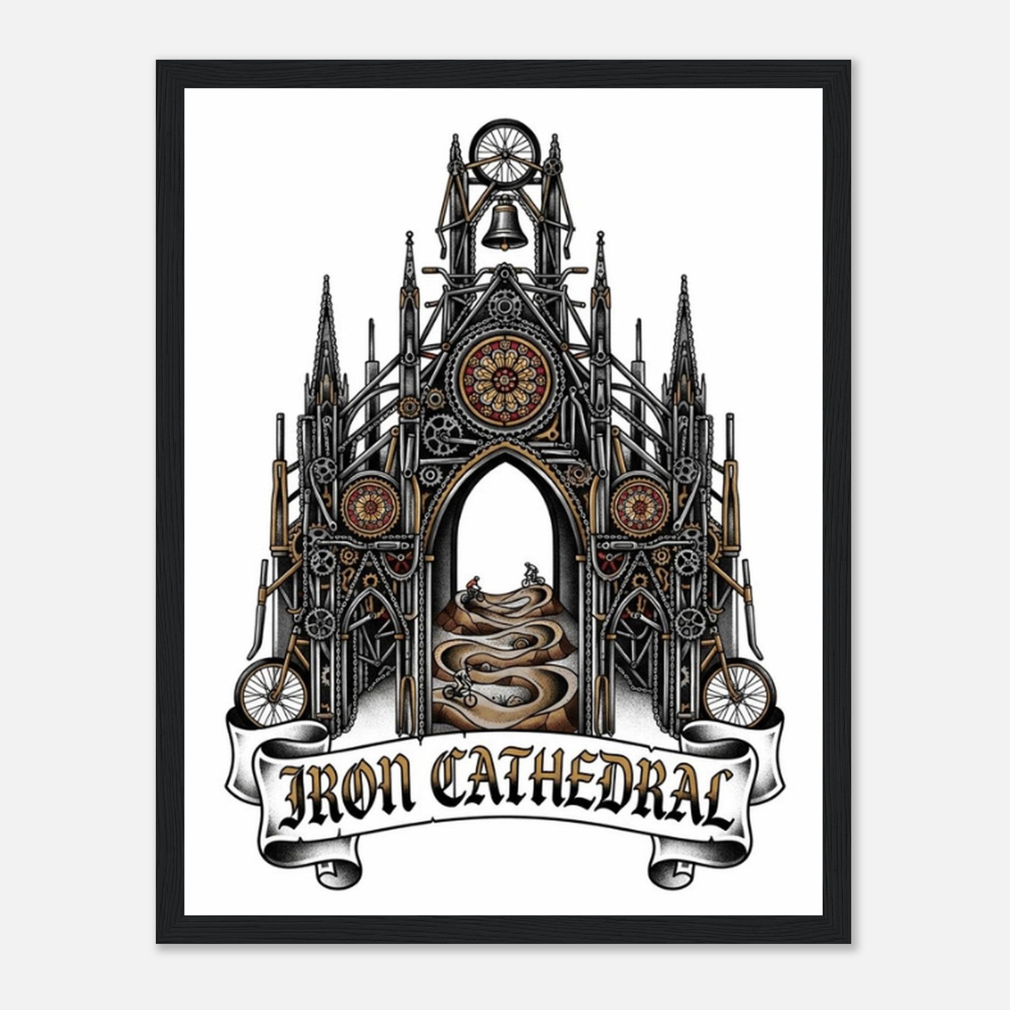 Iron Cathedral Framed Print | Mountain Bike Wall Art - view 4