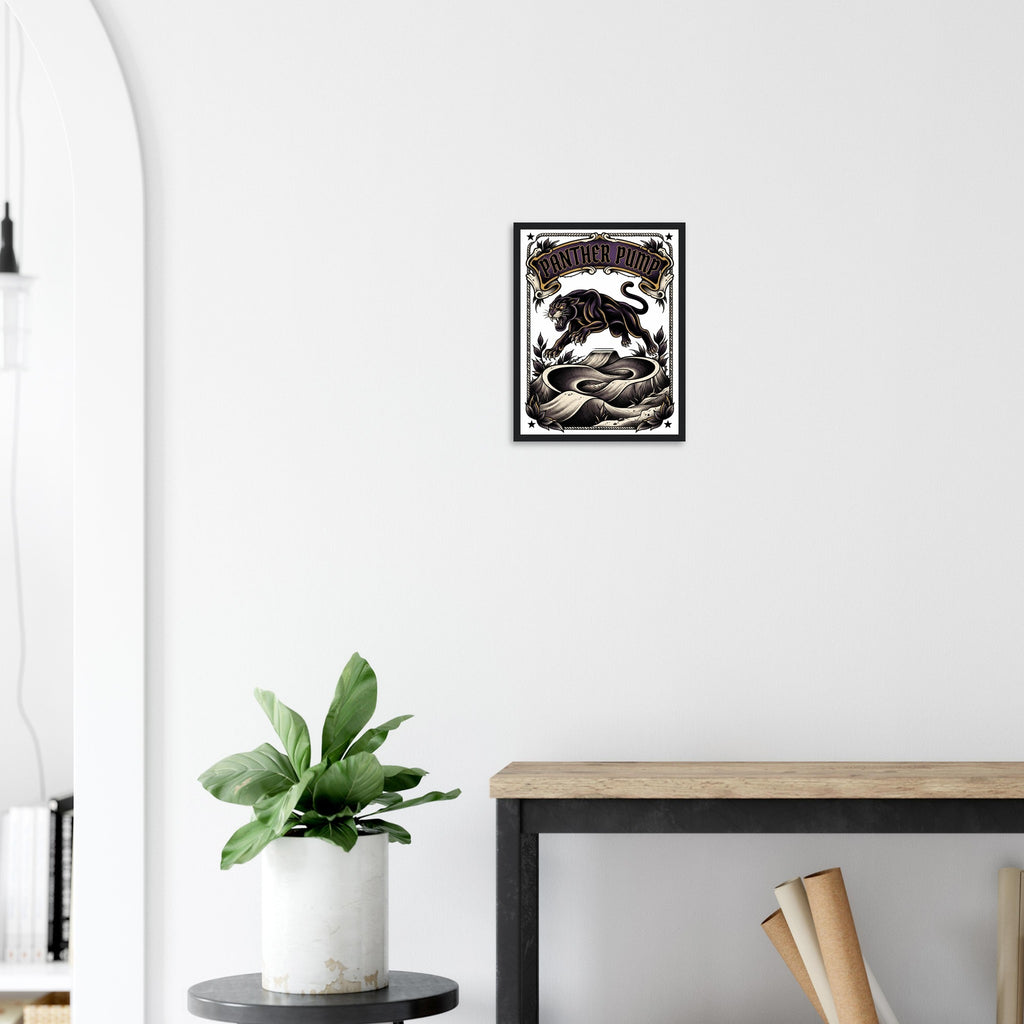 Panther Pump Framed Framed Print | Mountain Bike Wall Art - view 9