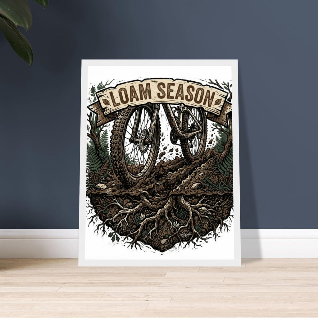 Loam Season Framed Print | Mountain Bike Wall Art - view 2