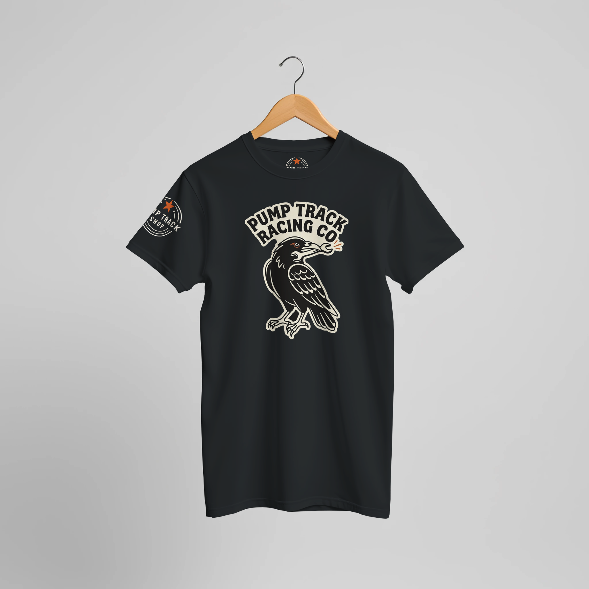 Pump Track Racing Co Raven MTB T-Shirt | Mountain Bike Graphic Tee - view 7