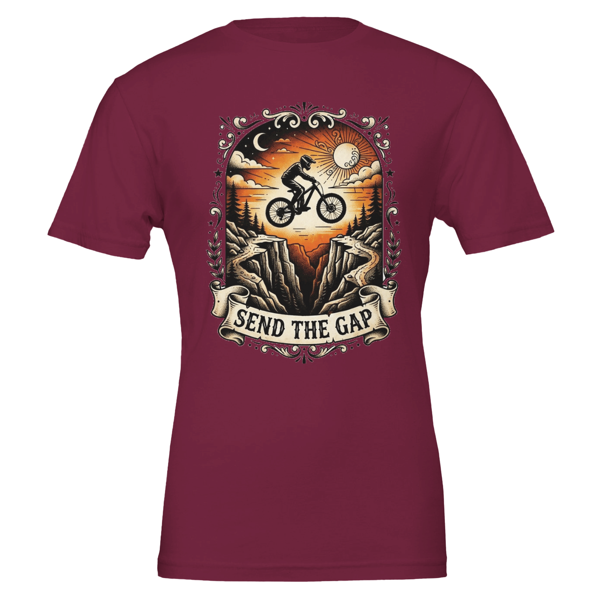 Send The Gap MTB T-Shirt | Mountain Bike Graphic Tee - view 2
