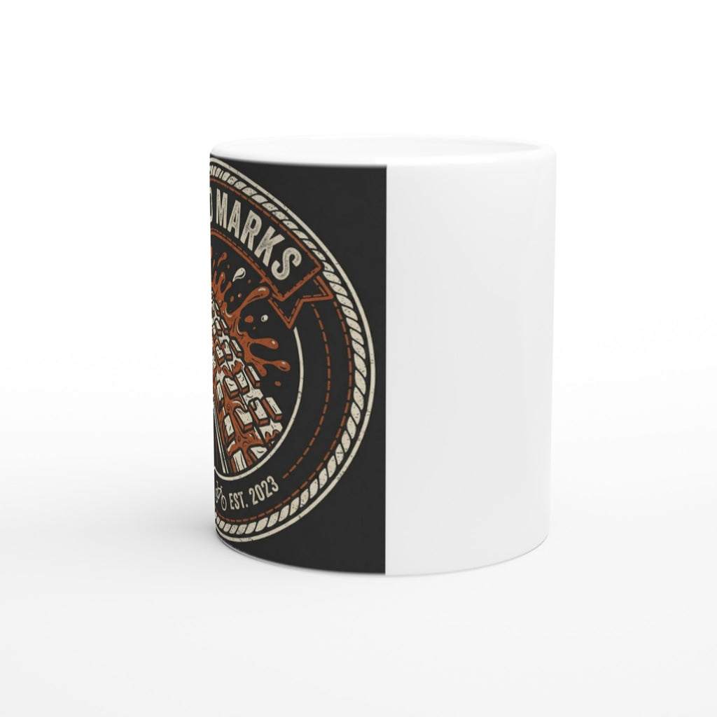 Tread Marks MTB Mug | Mountain Biker Coffee Mug - view 2