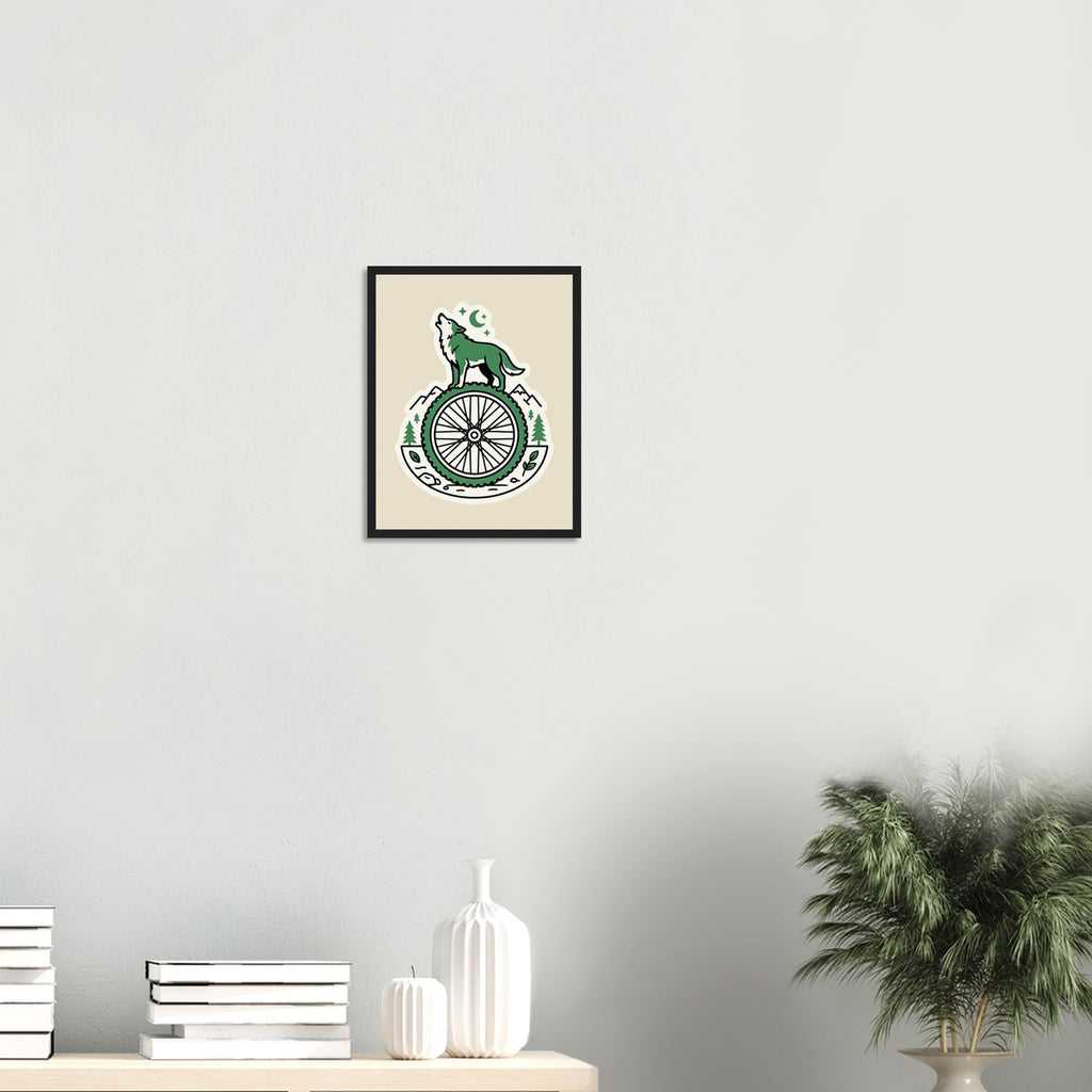 Wheel Howl Framed Print | Mountain Bike Wall Art - view 7