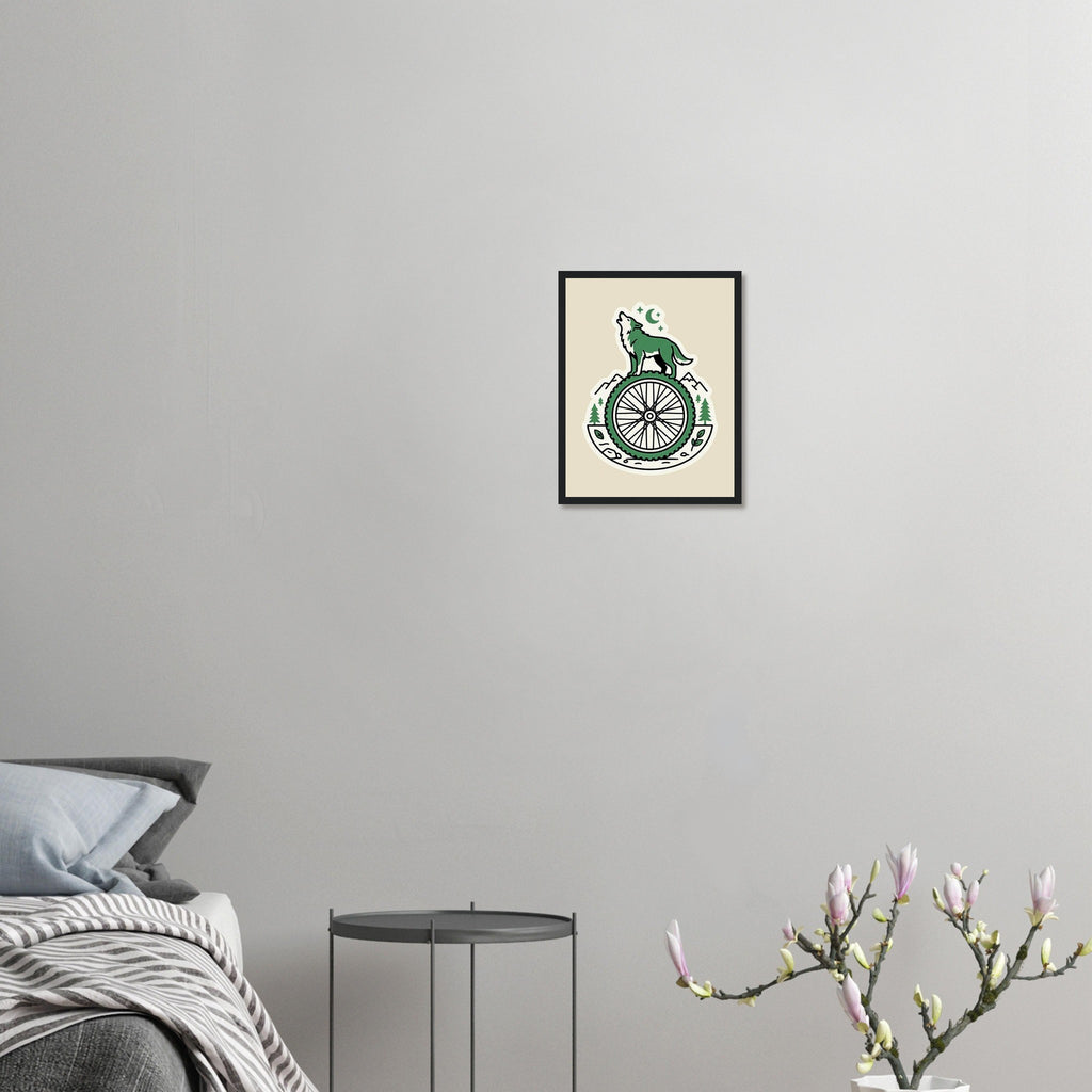 Wheel Howl Framed Print | Mountain Bike Wall Art - view 8