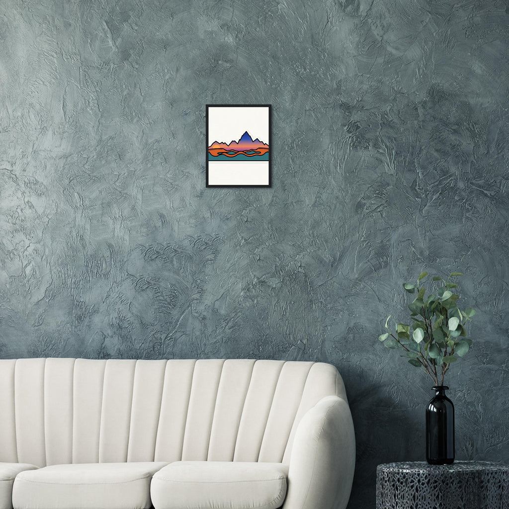 Sunset Ridge Framed Print | Mountain Bike Wall Art - view 8