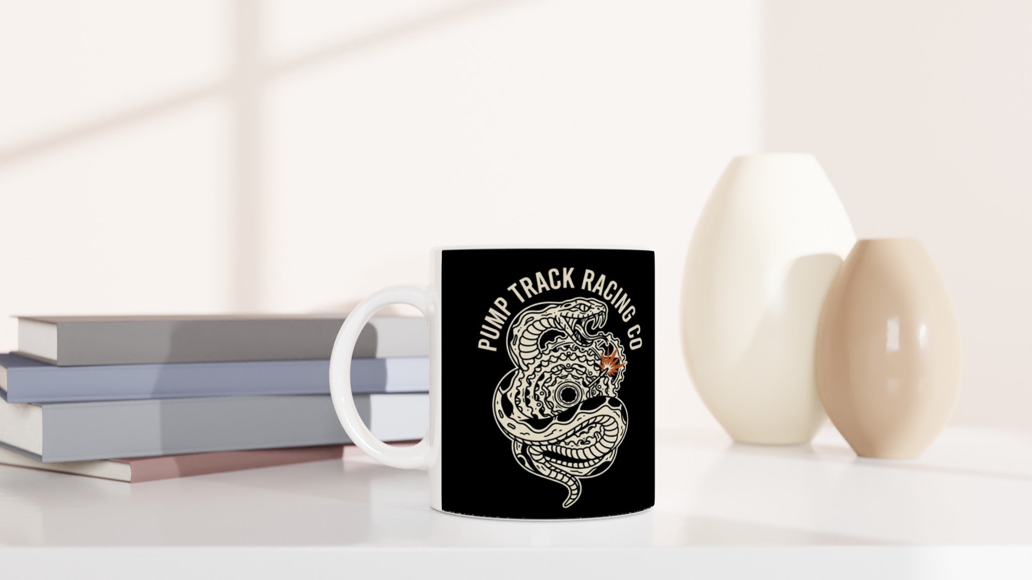 Pump Track Racing Co Snake MTB Mug | Mountain Biker Coffee Mug - view 6