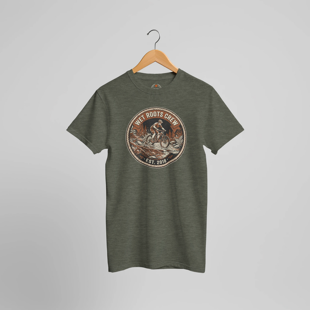 Wet Roots Crew Muddy MTB T-Shirt | Mountain Bike Graphic Tee - view 4