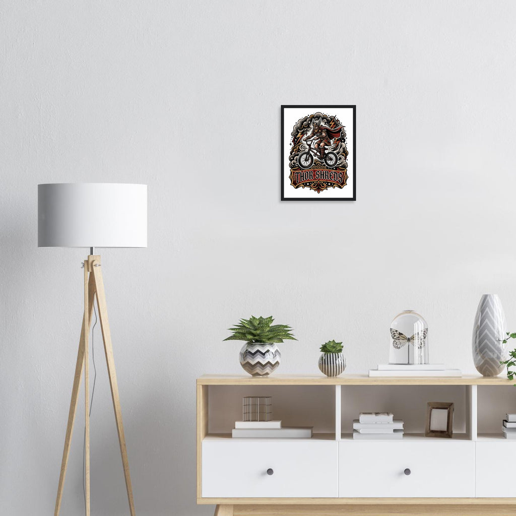 Thor Shreds Framed Print | Mountain Bike Wall Art - view 7