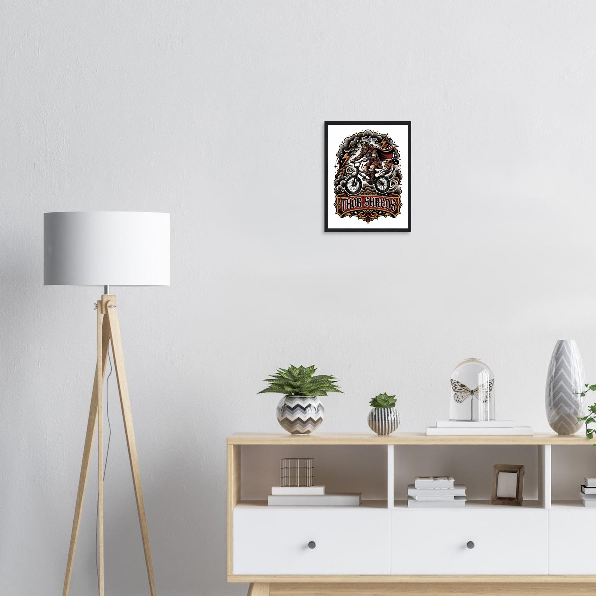 Thor Shreds Framed Print | Mountain Bike Wall Art - view 7