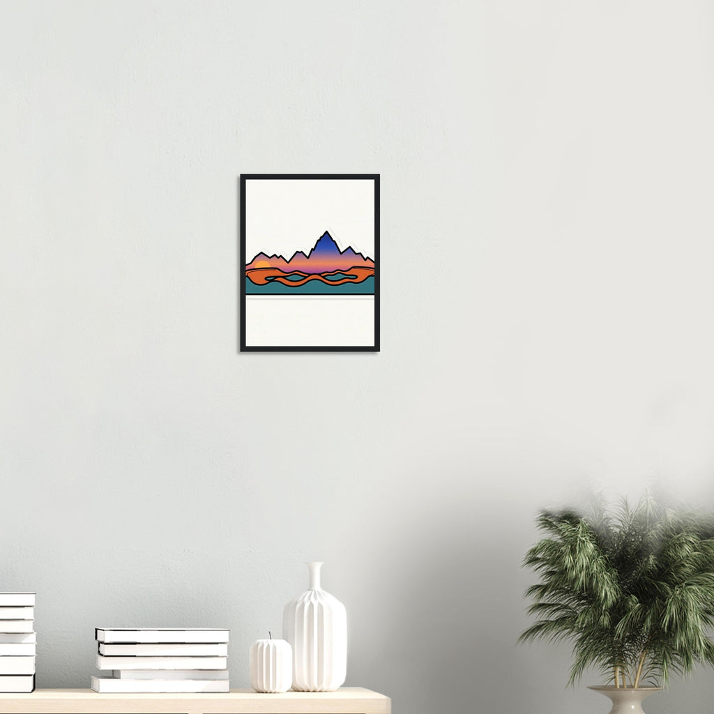 Sunset Ridge Framed Print | Mountain Bike Wall Art - view 4