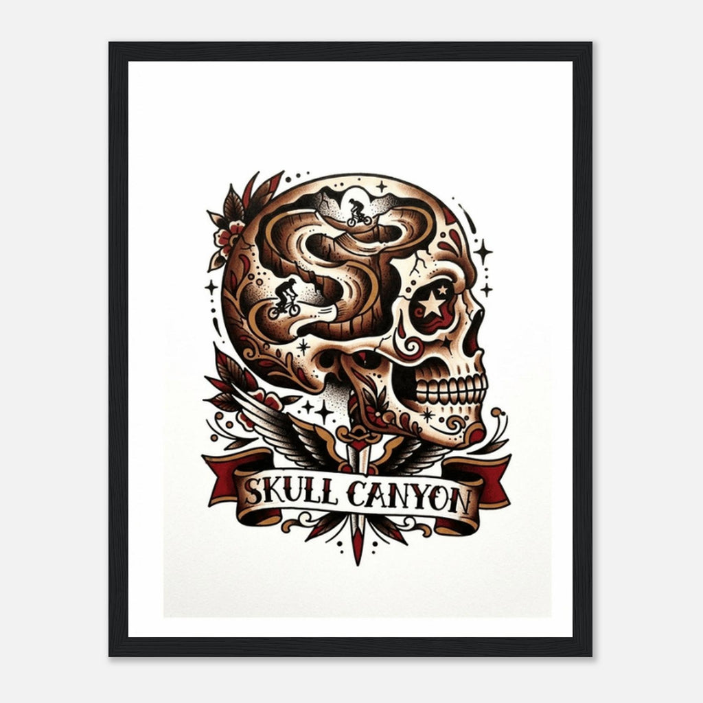 Skull Canyon Framed Print | Mountain Bike Wall Art - view 4