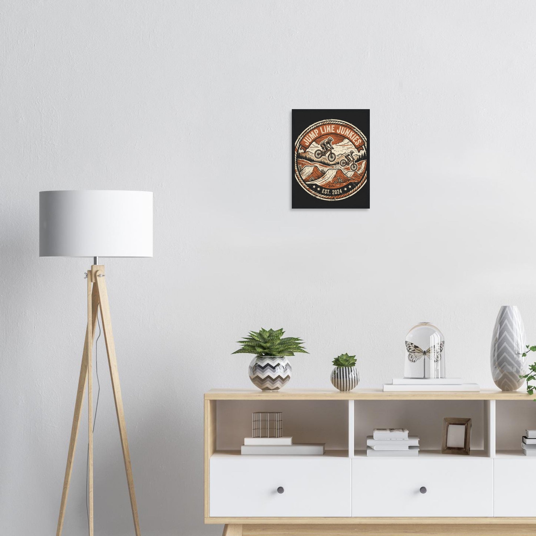 Jump Line Junkies Framed Print | Mountain Bike Wall Art - view 7
