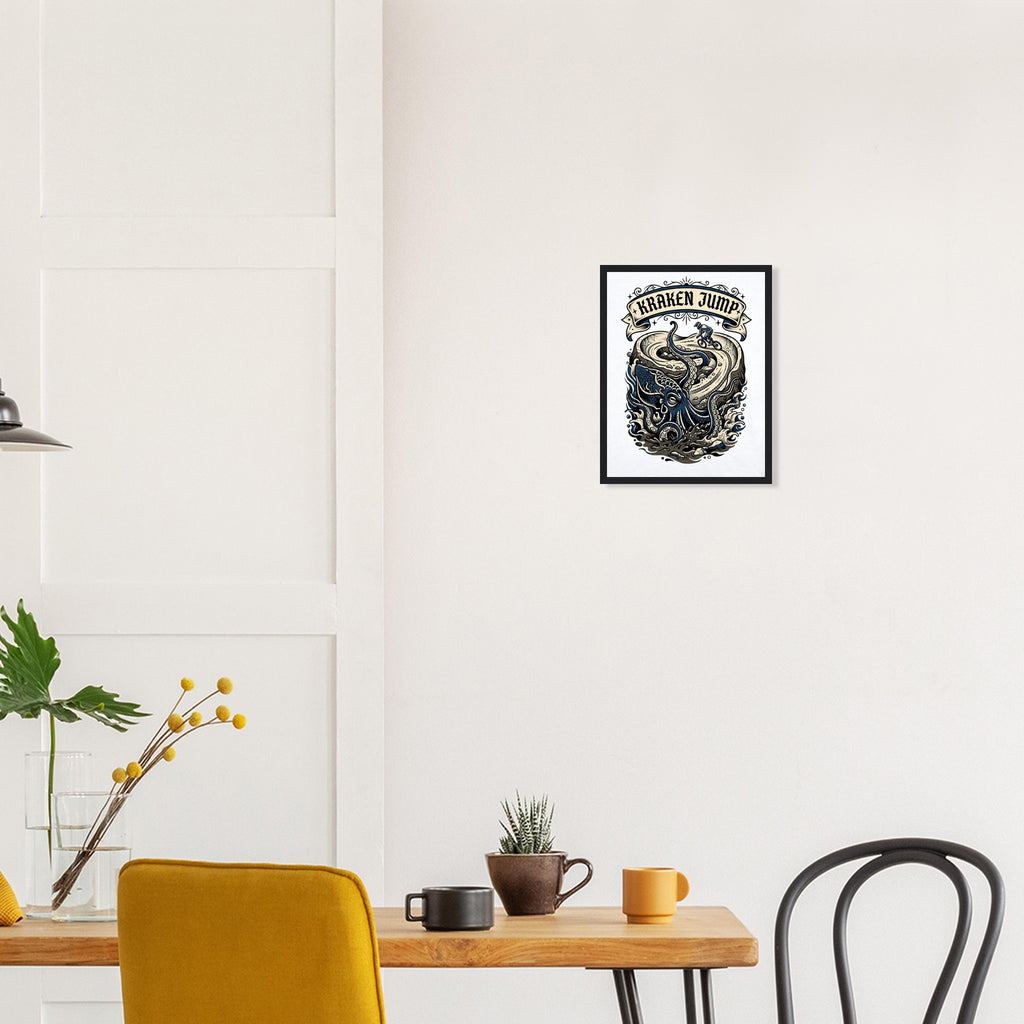 Kraken Jump Framed Print | Mountain Bike Wall Art - view 6