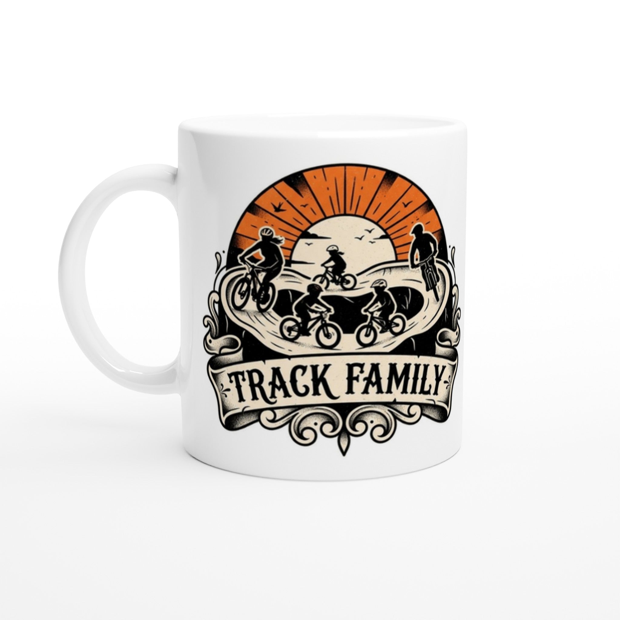 Track Family MTB Mug | Mountain Biker Coffee Mug