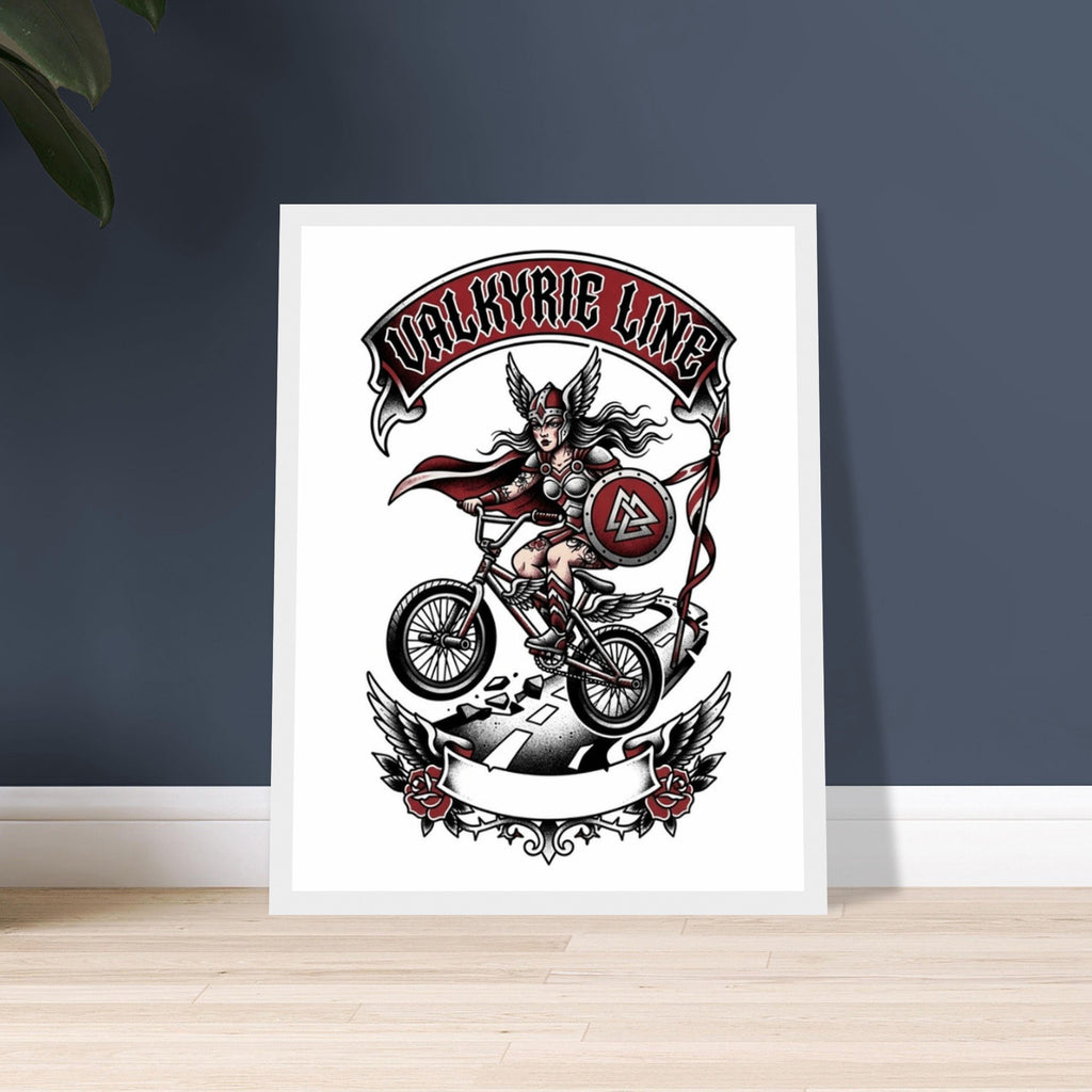 Valkyrie Line Framed Print | Mountain Bike Wall Art - view 2