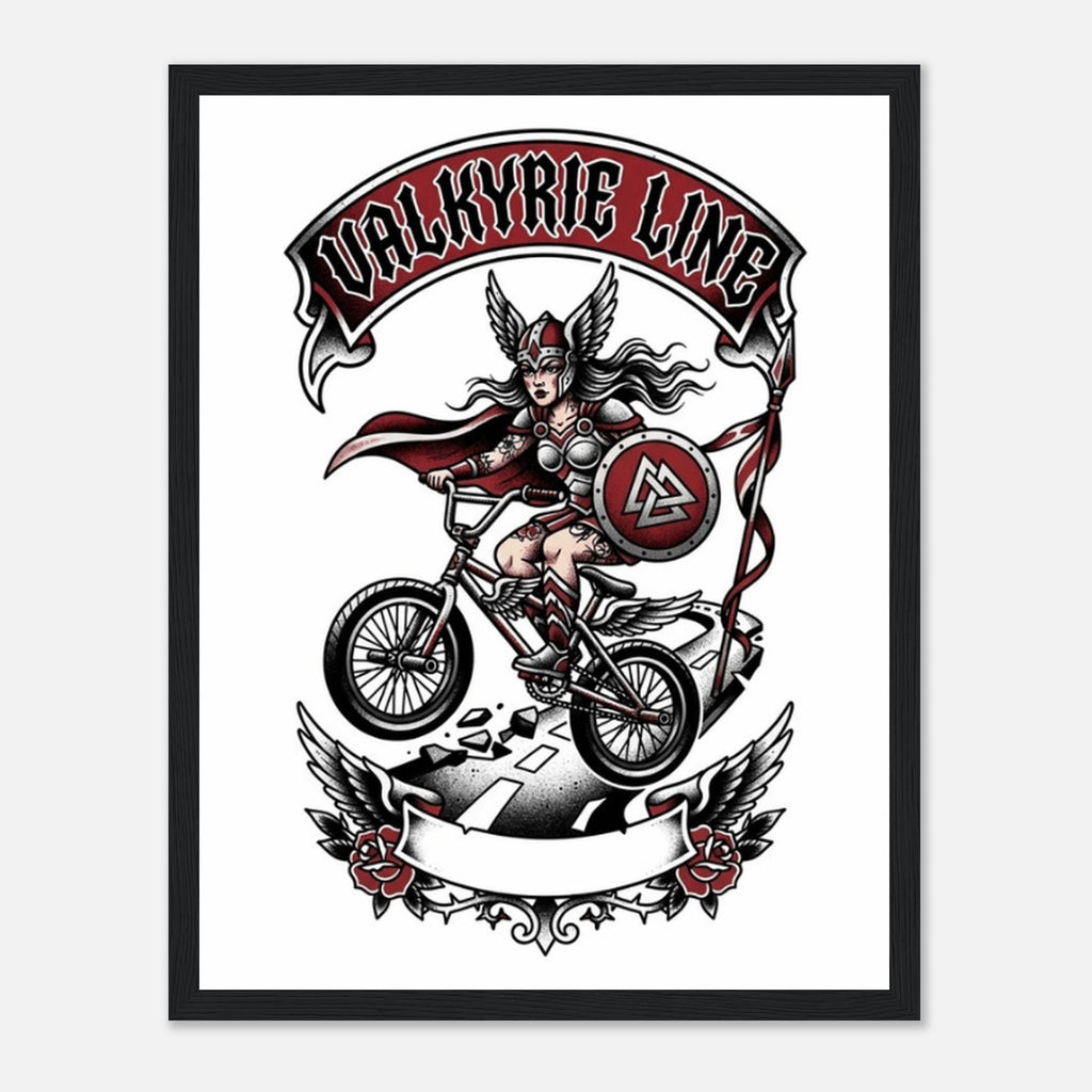 Valkyrie Line Framed Print | Mountain Bike Wall Art - view 4