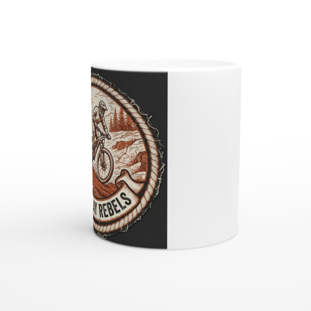 Red Clay Rebels MTB Mug | Mountain Biker Coffee Mug - view 2