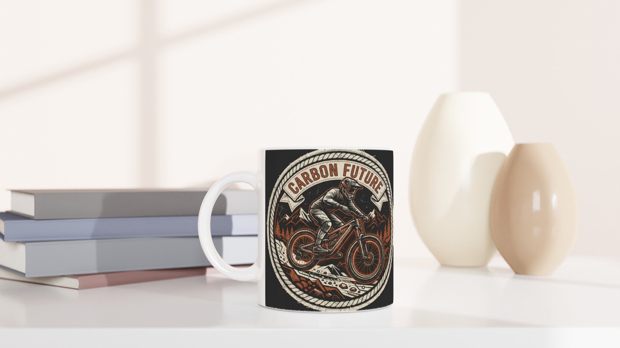 Carbon Future MTB Mug | Mountain Biker Coffee Mug - view 6