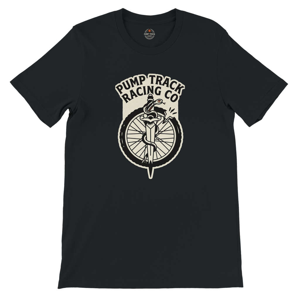 Pump Track Racing Co Snake MTB T-Shirt | Mountain Bike Graphic Tee - view 3