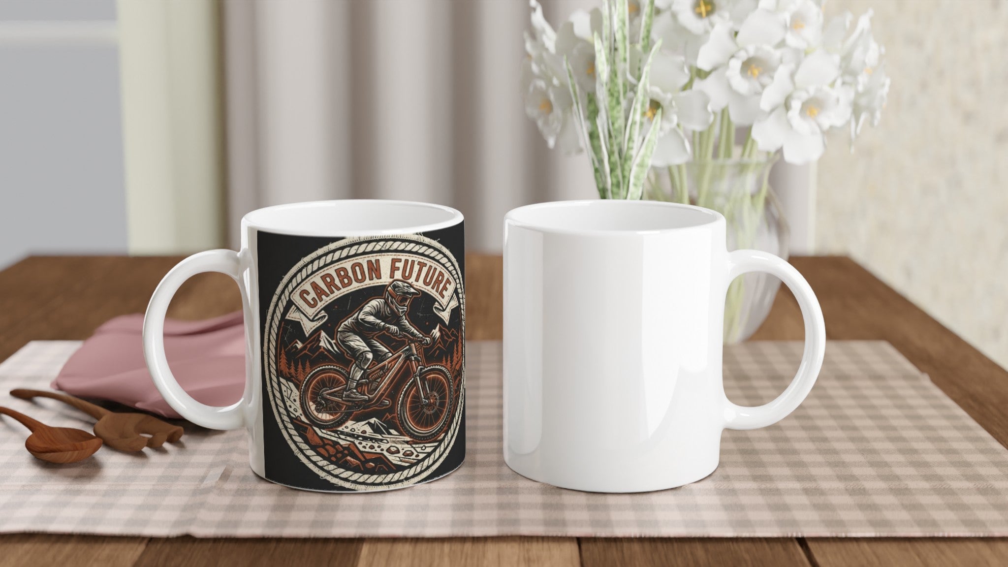 Carbon Future MTB Mug | Mountain Biker Coffee Mug - view 5