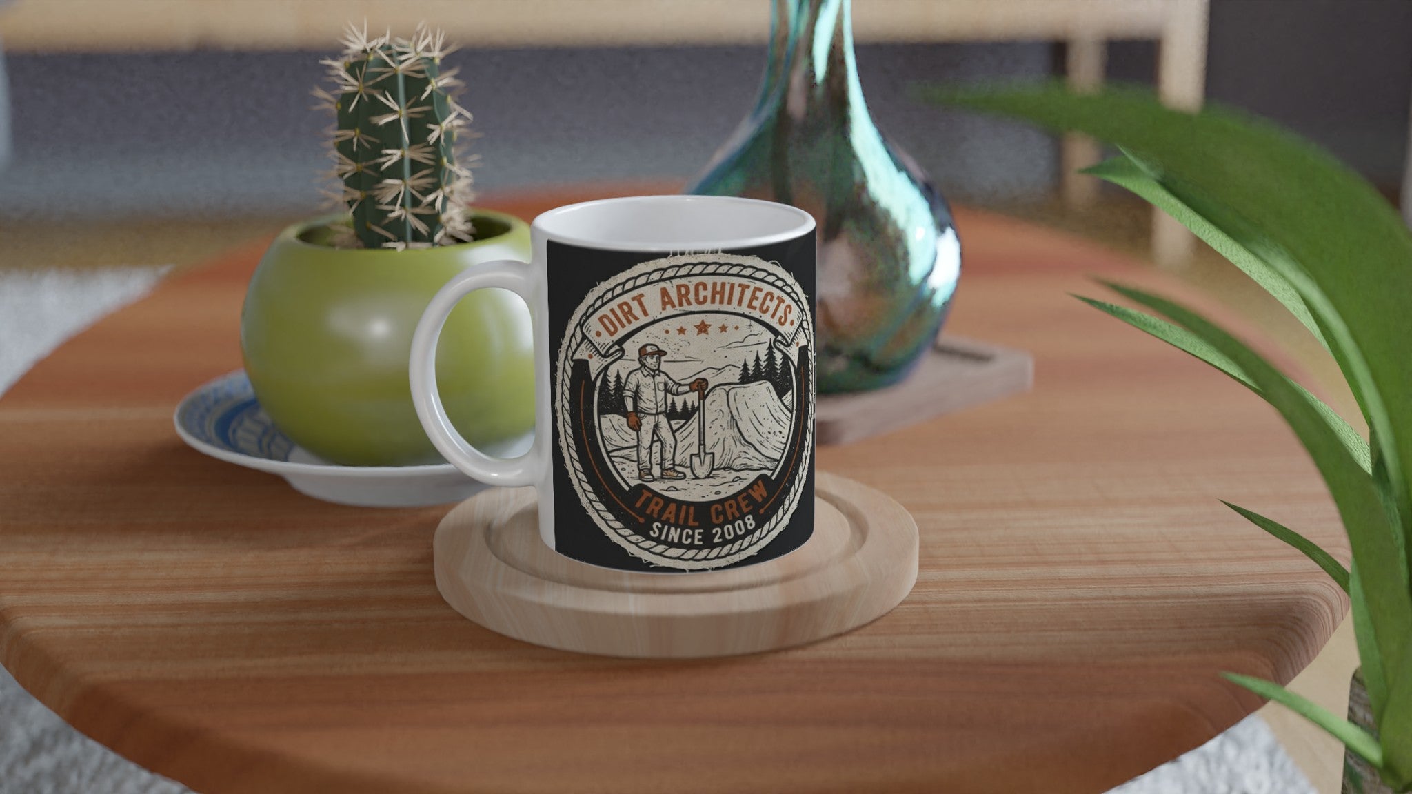 Dirt Architects Trail Crew MTB Mug | Mountain Biker Coffee Mug - view 4