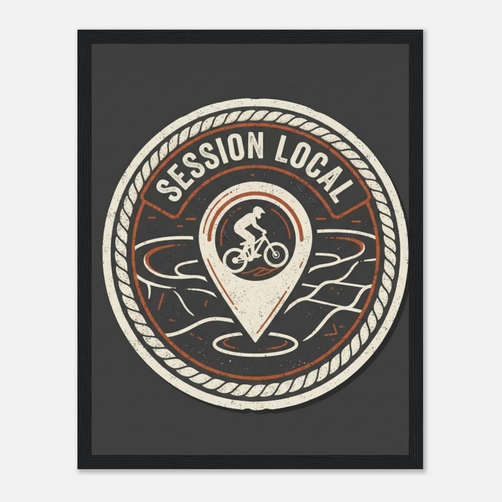 Session Local Framed Print | Mountain Bike Wall Art - view 4