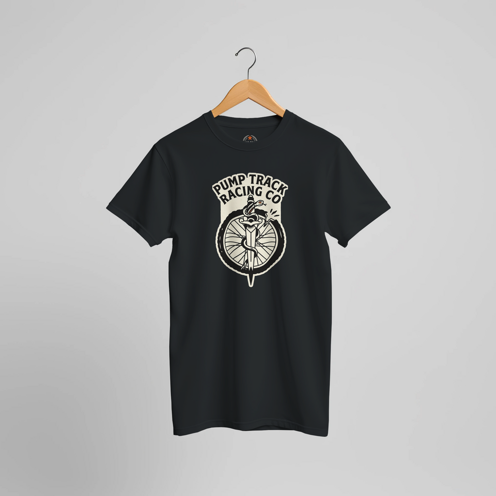 Pump Track Racing Co Snake MTB T-Shirt | Mountain Bike Graphic Tee