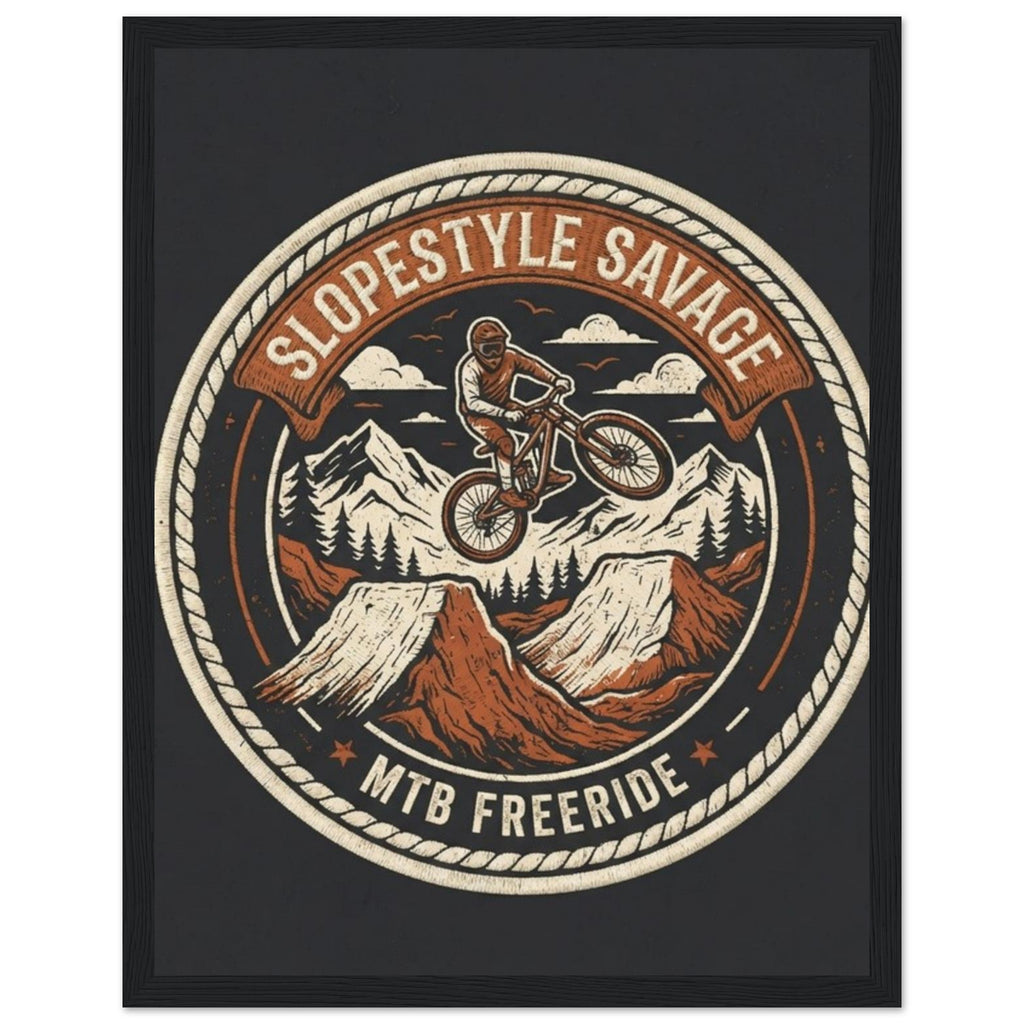 Slopestyle Savage Framed Print | Mountain Bike Wall Art - view 3