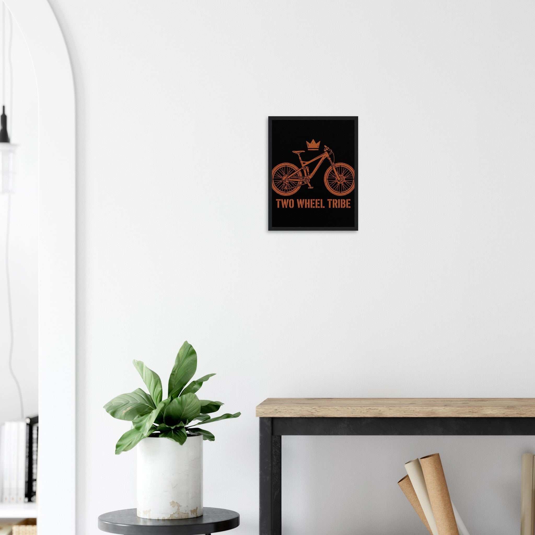 Two Wheel Tribe Framed Print | Mountain Bike Wall Art - view 3