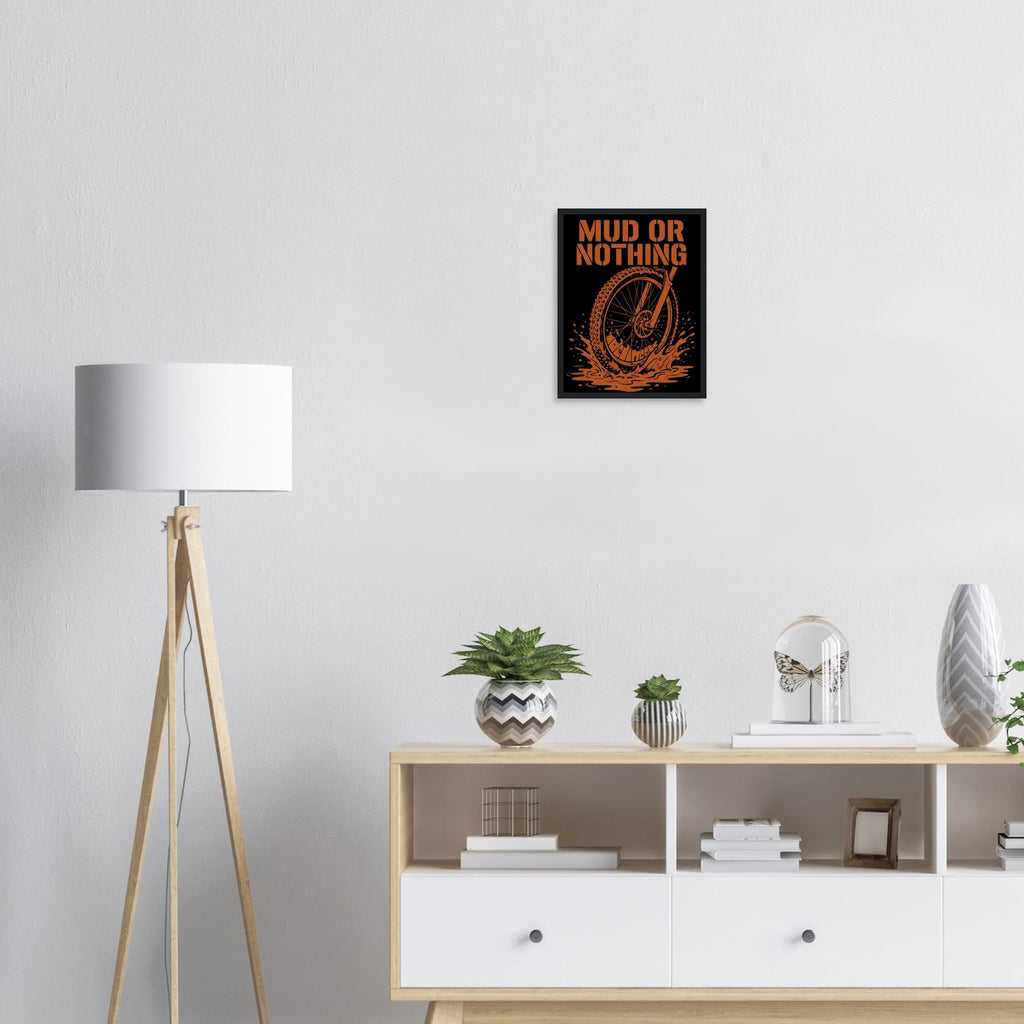 Mud Or Nothing Framed Print | Mountain Bike Wall Art - view 5