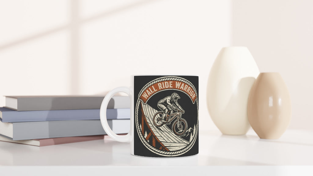 Wall Ride Warrior MTB Mug | Mountain Biker Coffee Mug - view 6