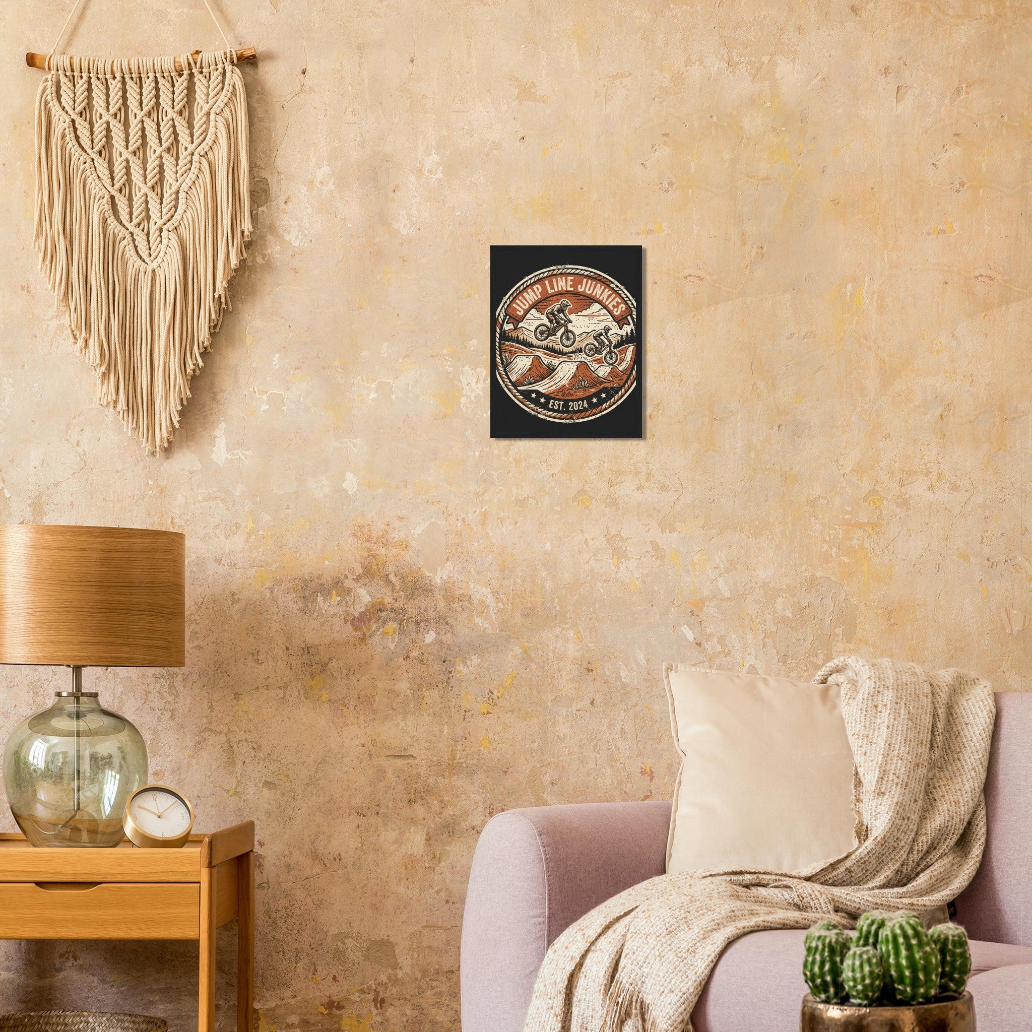 Jump Line Junkies Framed Print | Mountain Bike Wall Art - view 8