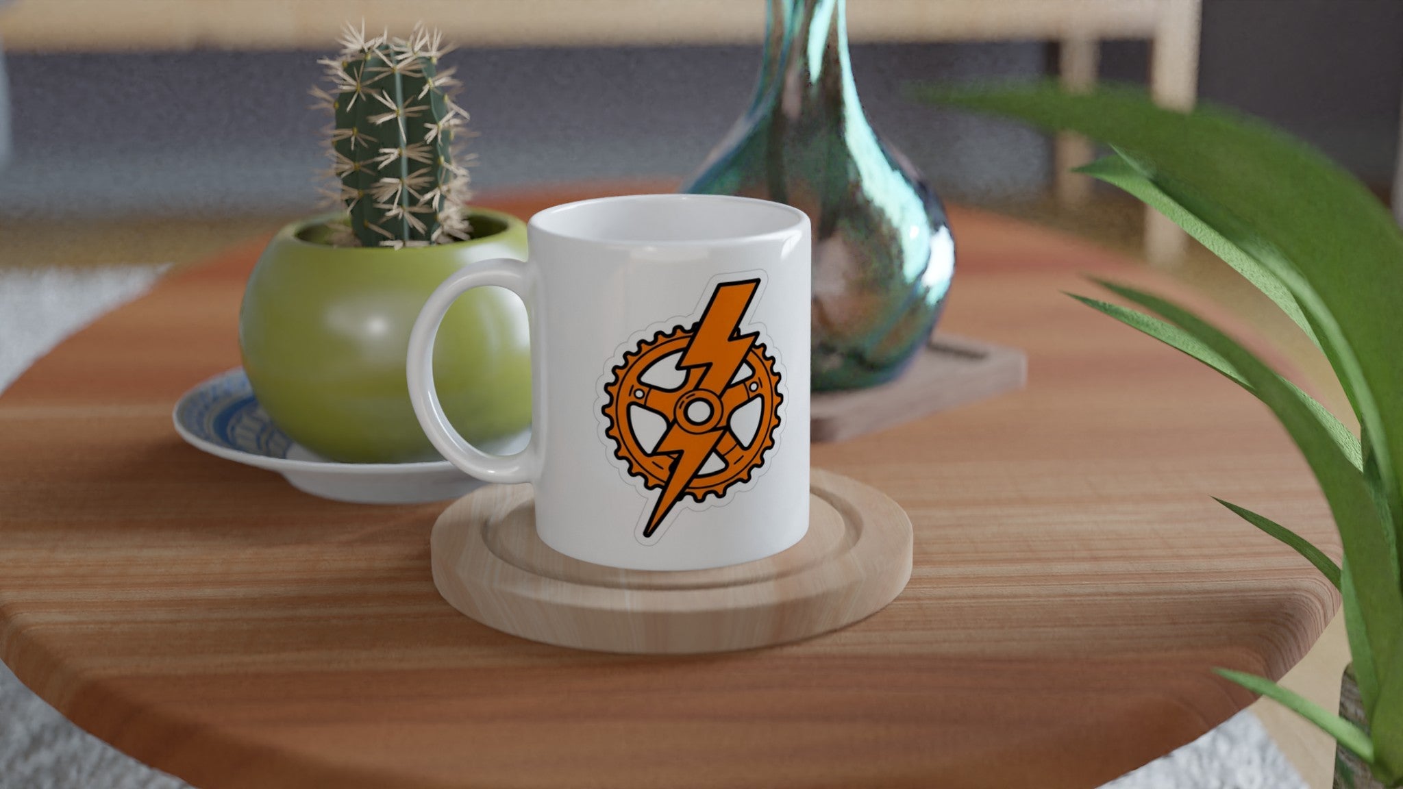 Bolt Sprocket MTB Mug | Mountain Biker Coffee Mug - view 4