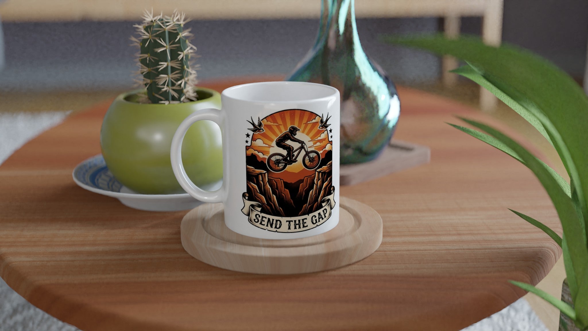 Send The Gap MTB Mug | Mountain Biker Coffee Mug - view 4