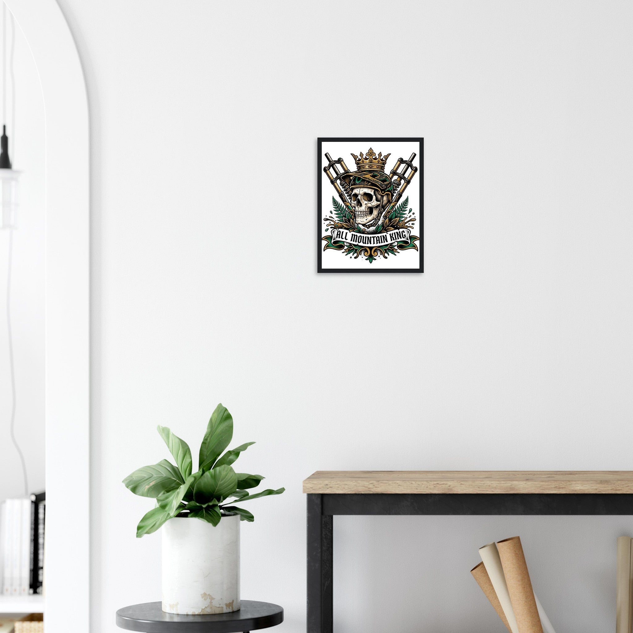 All Mountain King Framed Print | Mountain Bike Wall Art - view 3