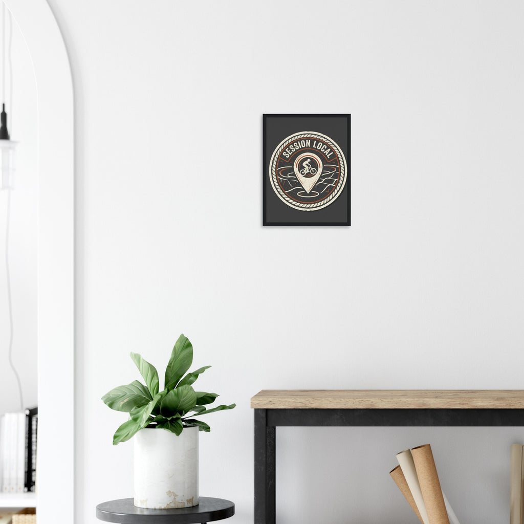 Session Local Framed Print | Mountain Bike Wall Art - view 9
