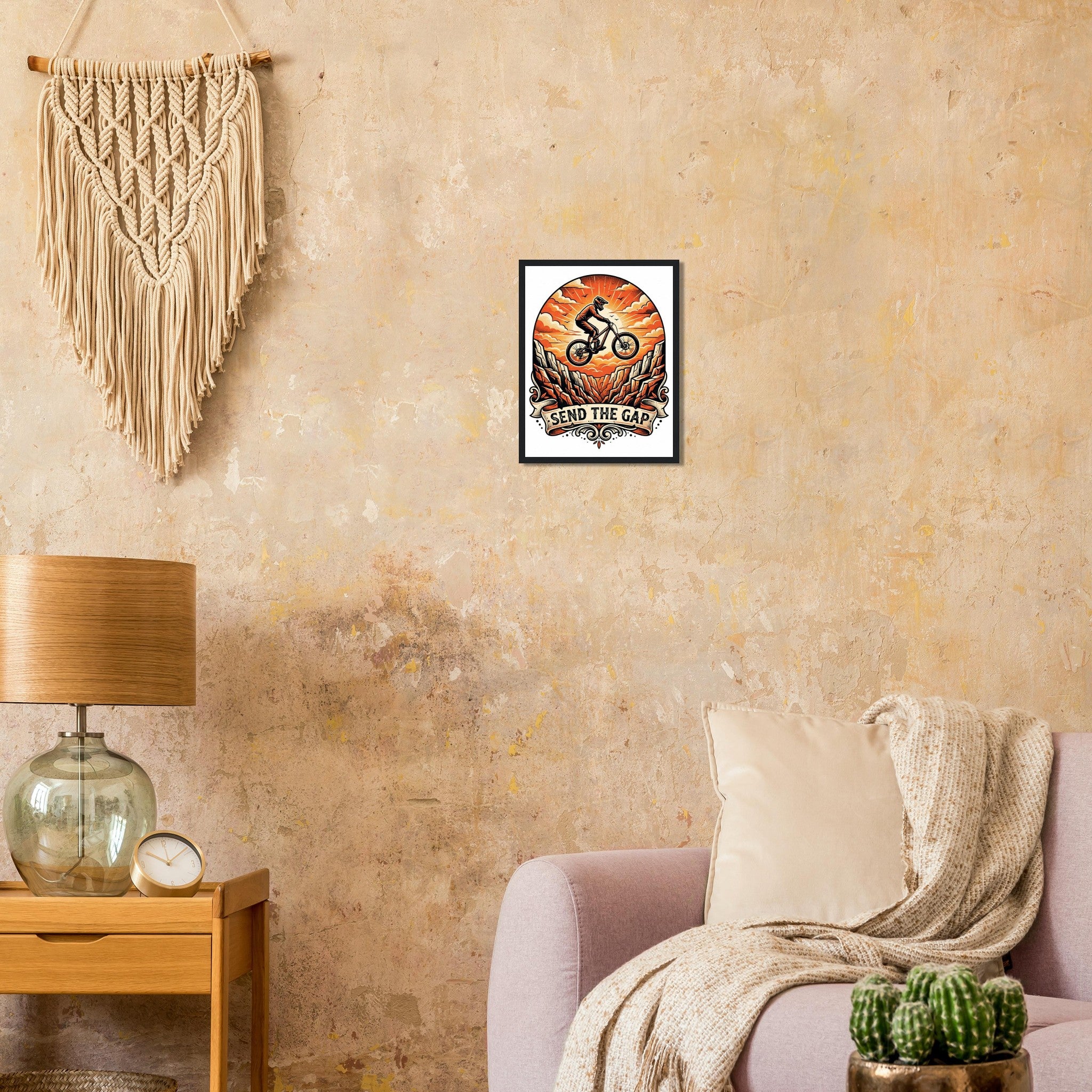 Send The Gap Framed Print | Mountain Bike Wall Art - view 4