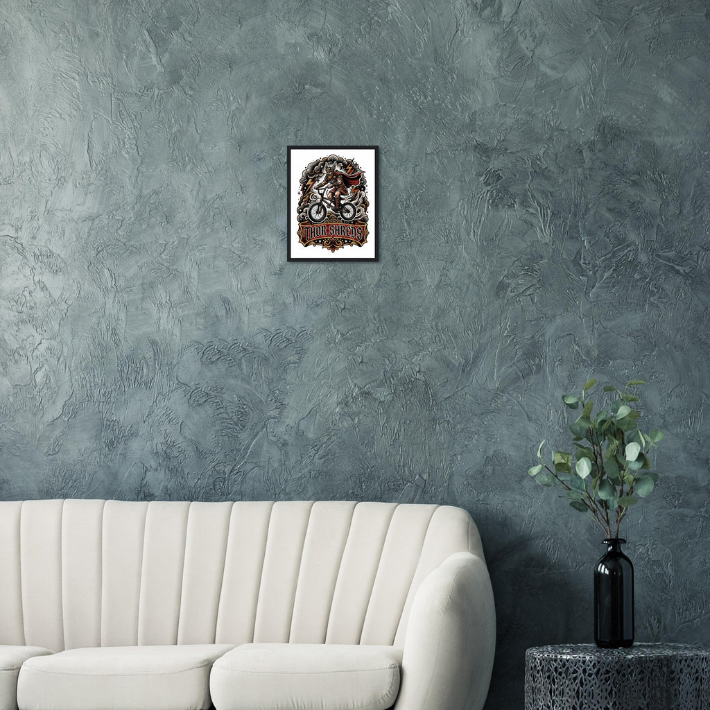 Thor Shreds Framed Print | Mountain Bike Wall Art - view 11