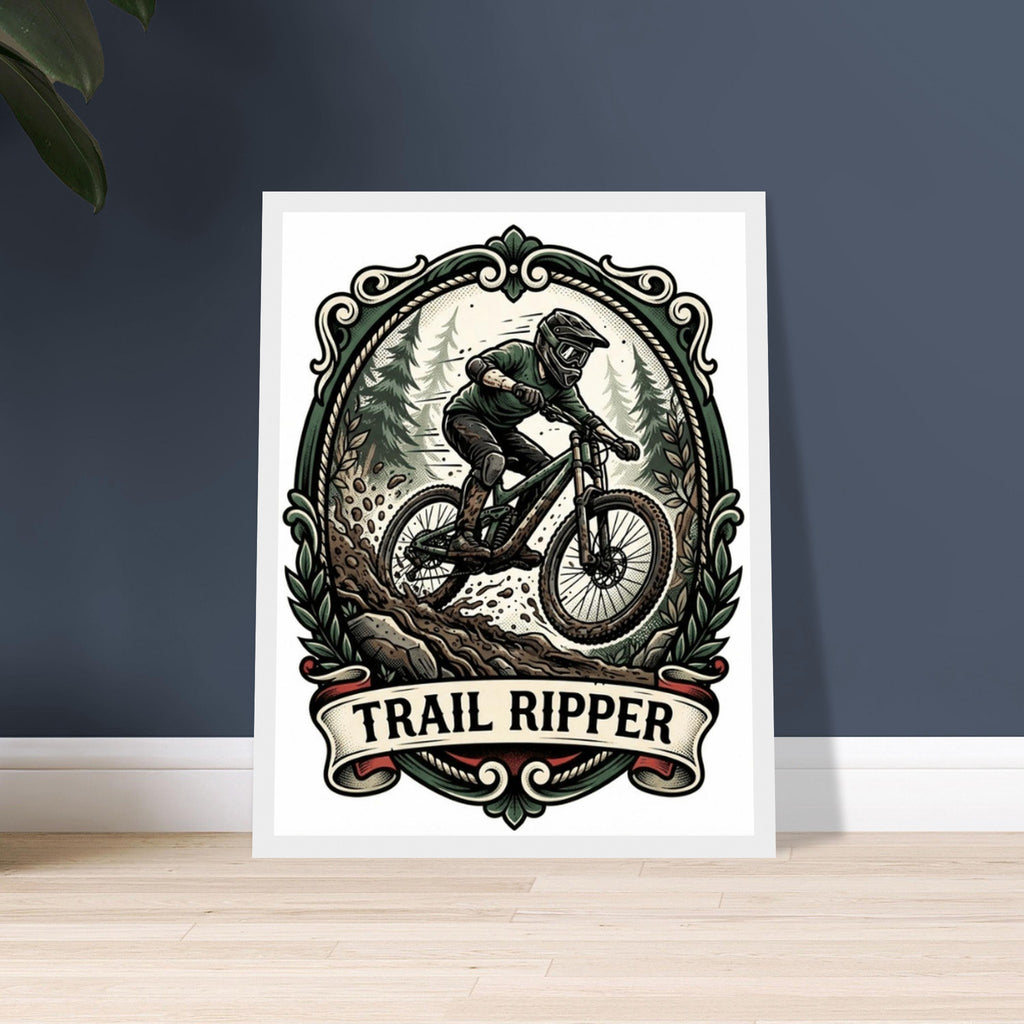 Trail Ripper Framed Print | Mountain Bike Wall Art - view 2